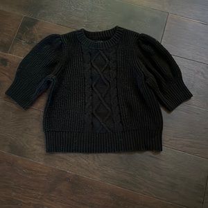 Gap black cropped sweater